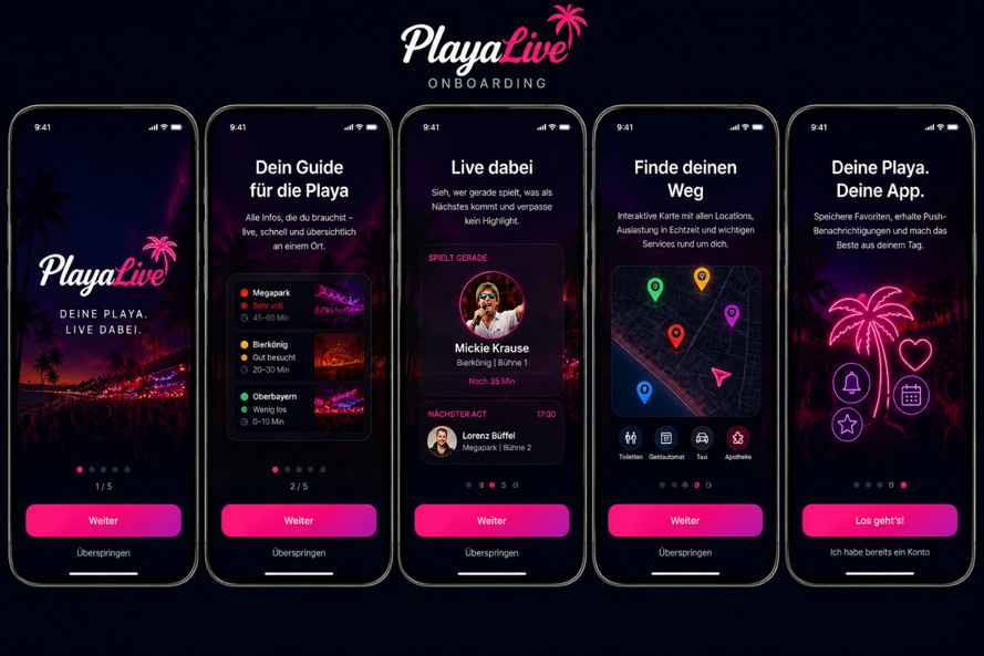 PlayaLive Onboarding – Live-Guide für Locations und Events an der Playa de Palma